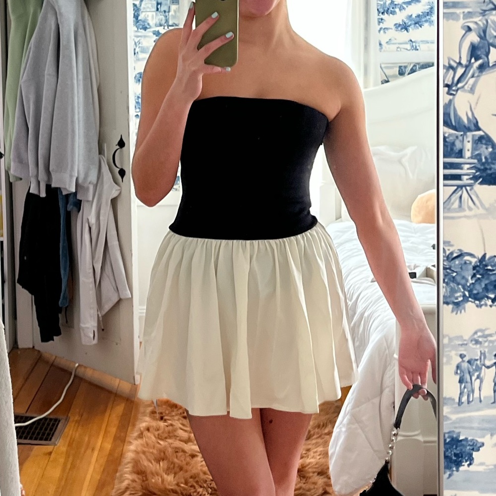 Black and Cream Dress